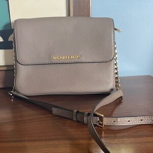 Michael Kors Taupe Crossbody Bag